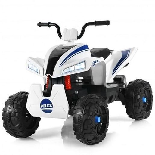 Picture of 4 Wheels Quad Spring Suspension Kids Ride On ATV-White - Color: White