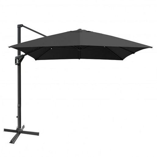 Picture of 10x13ft Rectangular Cantilever Umbrella with 360?Â° Rotation Function-Gray - Color: Gray