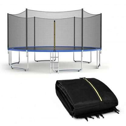 Picture of Trampoline Safety Replacement Protection Enclosure Net-15 ft - Color: Black - Size: 15 ft