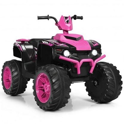 Picture of 12V Kids 4-Wheeler ATV Quad Ride On Car -Pink - Color: Pink