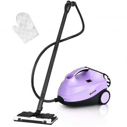 Picture of 2000W Heavy Duty Multi-purpose Steam Cleaner Mop with Detachable Handheld Unit-Purple - Color: Purple