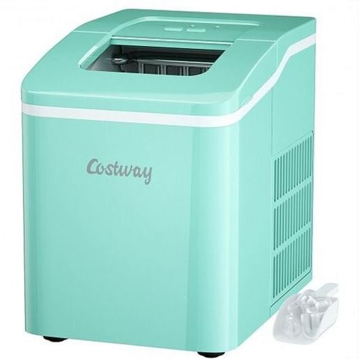 Picture of Portable Countertop Ice Maker Machine with Scoop-Green - Color: Green