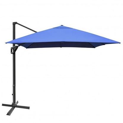 Picture of 10x13ft Rectangular Cantilever Umbrella with 360?Â° Rotation Function-Navy - Color: Navy