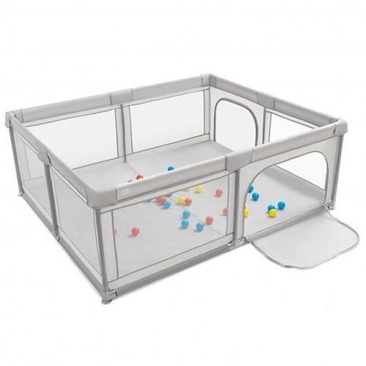 Picture of Large Baby Playpen Safety Kids Activity Center with 50 Ocean Balls-Gray - Color: Gray