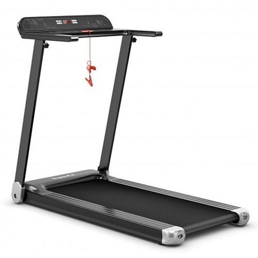 Picture of Folding Electric Compact Walking Treadmill with APP Control Speaker-Silver - Color: Silver