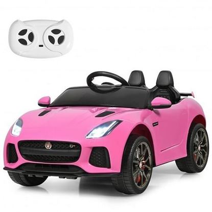 Picture of 12V Jaguar F-Type SVR Licensed Kids Ride On Car-Pink - Color: Pink