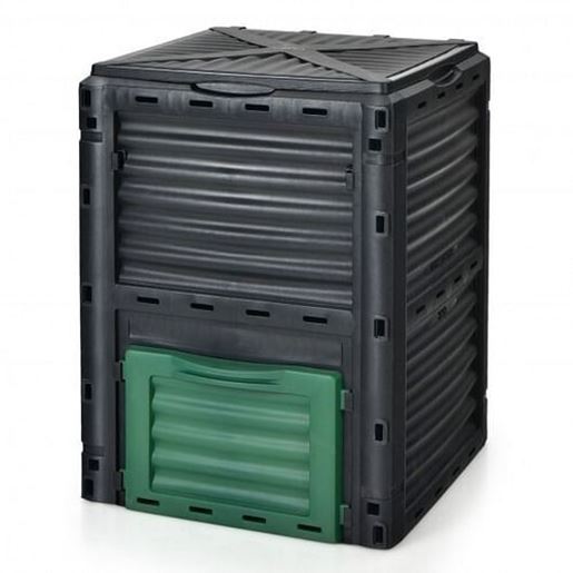 Picture of 80-Gallon Outdoor Composter with Large Openable Lid and Bottom Exit Door