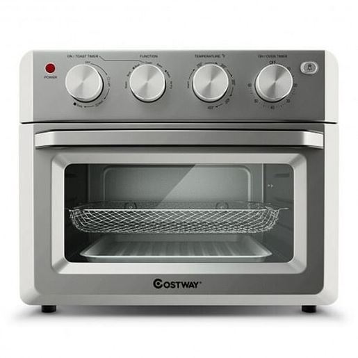 Picture of 19 Qt Dehydrate Convection Air Fryer Toaster Oven with 5 Accessories - Color: Silver