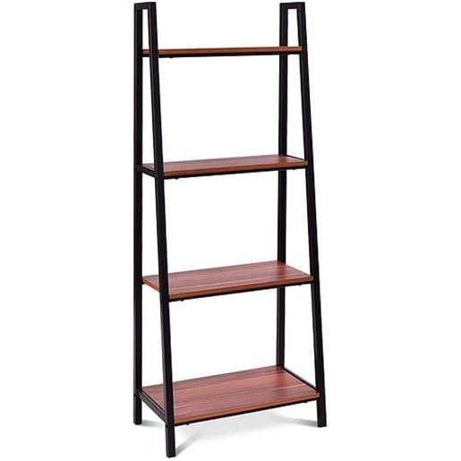 Picture of 4-Tier Durable Ladder Storage Bookcase