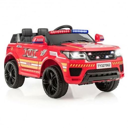 Picture of 12V Kids Electric Ride On Car with Remote Control-Red - Color: Red