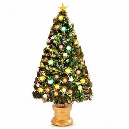 Picture of Pre-Lit Fiber Optical Firework Christmas Tree-4' - Color: Green - Size: 4 ft