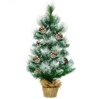 Picture of 24 Inch Snow Flocked Artificial Christmas Tree - Color: Green - Size: 24 inches