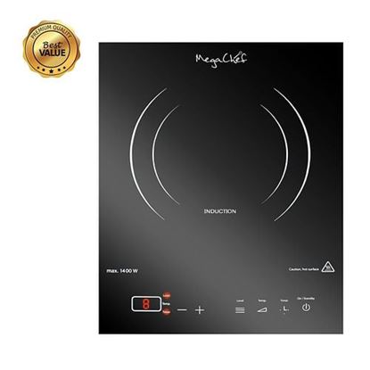 Picture of MegaChef Portable 1400W Single Induction Countertop Cooktop with Digital Control Panel