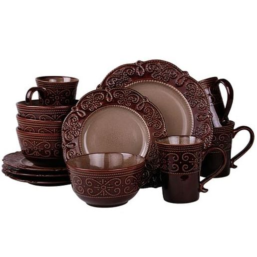 Picture of Elamaâ€™s Salia 16 Piece Stoneware Dinnerware Set