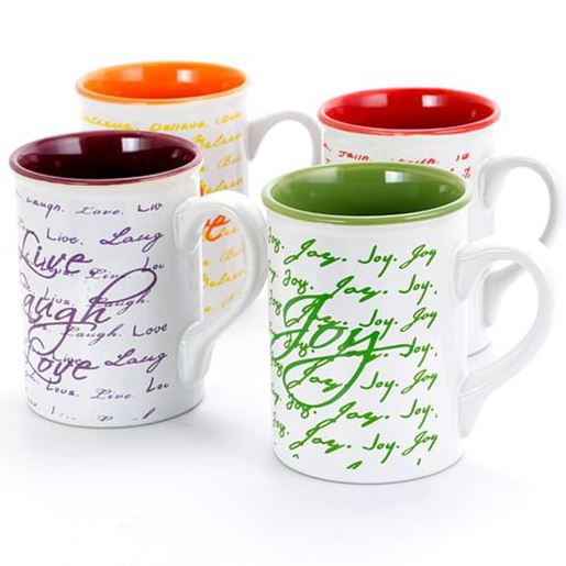 Picture of Gibson Inspirational Words 16 oz Mug 4 Assorted Designs