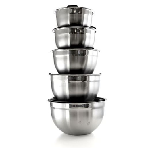 Picture of MegaChef 5 Piece Multipurpose Stackable Mixing Bowl Set with Lids