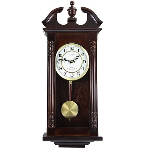 Picture of Bedford Clock Collection 27.5 Inch Cherry Oak Wall Clock