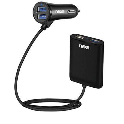 Picture of NAXA Electronics Front and Back Seat Car Charger in Black