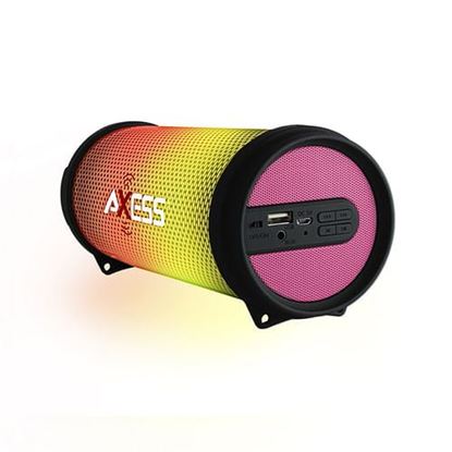 Foto de Axess HIFI Bluetooth Media Speaker with Colorful RGB Lights in Pink