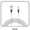 Foto de 6 Ft. Fast Charge and Sync Round Micro USB Cable-WHITE