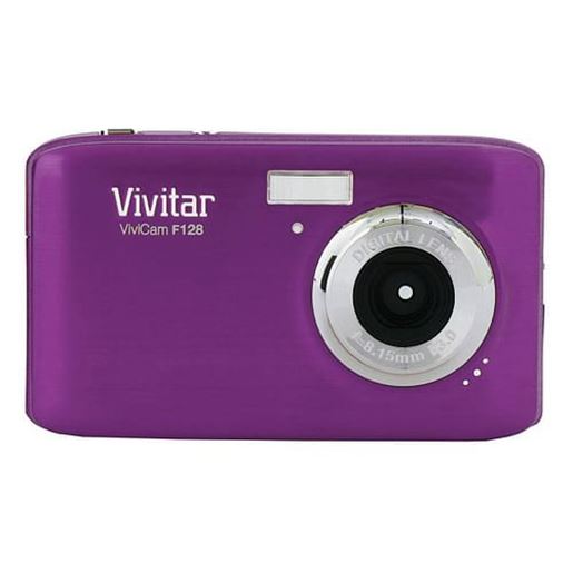 Picture of Vivitar ViviCam F128 14.1 Mega Pixel Digital Camera with 2.7 Inch LCD Screen in Purple