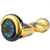 Picture of Hoverboard in Gold Chrome with Bluetooth Speakers