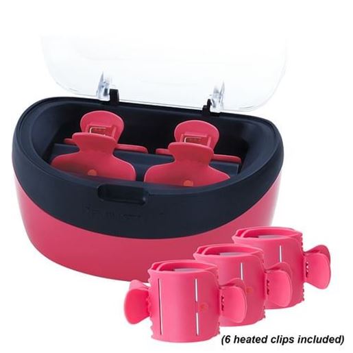 Picture of Remington Boost My Curls 6pc Heated Curling Clip Set in Pink