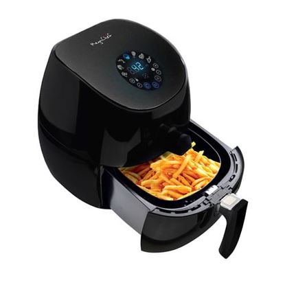 Picture of MegaChef 3.5 Quart Airfryer And Multicooker With 7 Pre-programmed Settings in Sleek Black