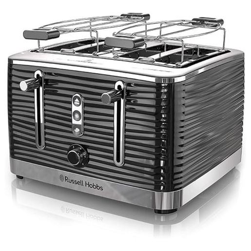 Picture of Russell Hobbs Retro Style 4 Slice Toaster in Black