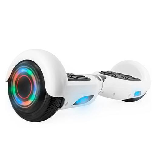 Picture of Hoverboard in White with Bluetooth Speakers