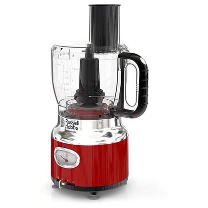 Picture of Russell Hobbs Retro Style 8 Cup Food Processor in Red