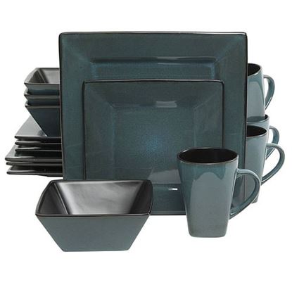 Picture of Gibson Elite Kiesling 16-Piece Dinnerware Set, Blue