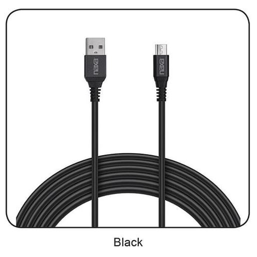 图片 3 Ft. Fast Charge and Sync Round Micro USB Cable-BLACK