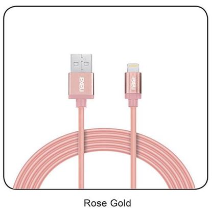 Picture of 3 Ft. Lightning Charge and Sync Round Cable-ROSEGOLD