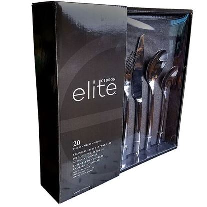 Picture of Gibson Elite Sparland 20 Piece Stainless Steel Flatware Set