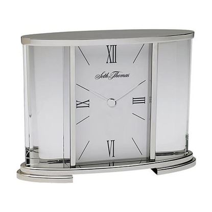 Picture of Seth Thomas Silver Glass Carriage Table Clock