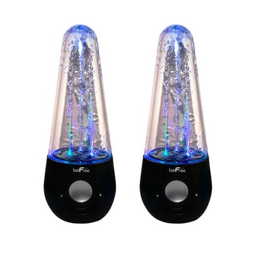 Foto de beFree Sound Bluetooth LED Dancing Water Multimedia Speakers in Black