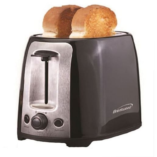 Picture of Brentwood  2 Slice Cool Touch Toaster ; Black and Stainless Steel