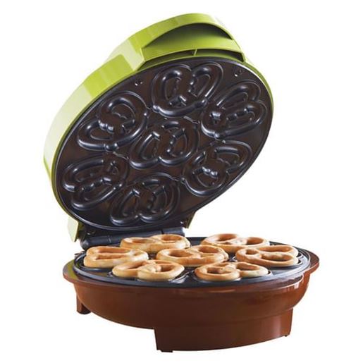 Picture of Brentwood Nonstick Mini Pretzel Maker Machine in Green
