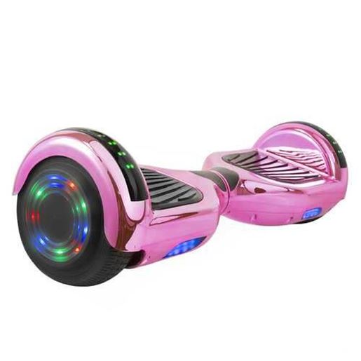 Foto de Hoverboard in Pink Chrome with Bluetooth Speakers