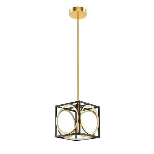 Изображение Modern LED Pendant Light with 42 Inches Adjustable Suspender-Golden - Color: Golden