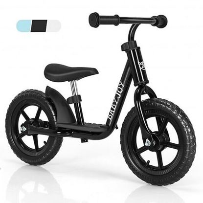 Picture of 11 Inch Kids No Pedal Balance Training Bike with Footrest-Black - Color: Black