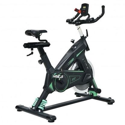 Foto de Stationary Exercise Cycling Bike with 33lbs Flywheel for Home - Color: Black