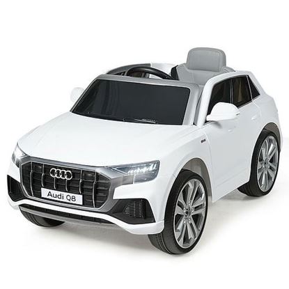 Picture of 12V Licensed AudiQ8 Kids Ride On Car-White - Color: White