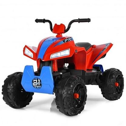 Foto de 4 Wheels Quad Spring Suspension Kids Ride On ATV-Red - Color: Red