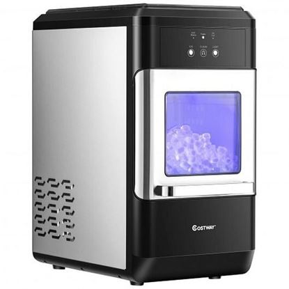 Foto de Ice Maker Countertop 44lbs Per Day with Ice Shovel and Self-Cleaning-Black - Color: Black