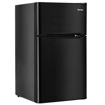 Foto de 3.2 cu ft. Compact Stainless Steel Refrigerator-Black - Color: Black