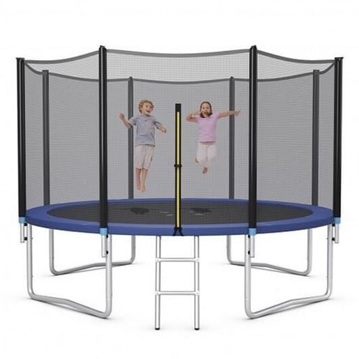 Foto de 8/10/12/14/15/16 Feet Outdoor Trampoline Bounce Combo with Safety Closure Net Ladder-14 ft - Size: 14 ft