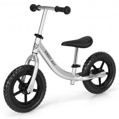 Picture of Aluminum Adjustable No Pedal Balance Bike for Kids-Black - Color: Black