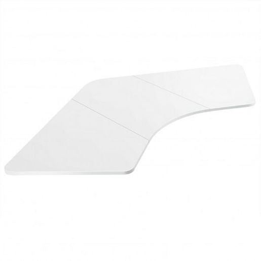 Picture of 72-Inch L Shaped Splice Desktop for Standard and Sit to Stand Desk-White - Color: White